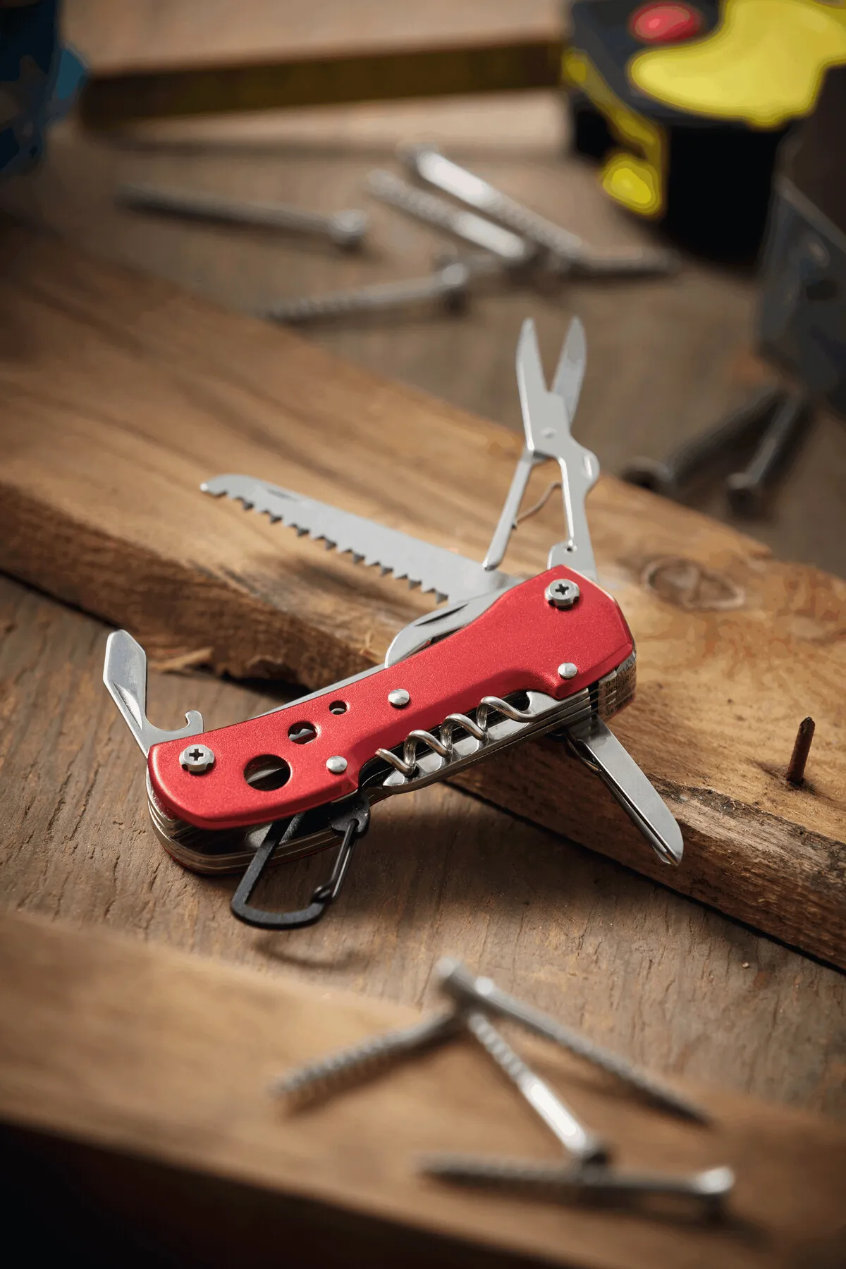 STRONG HELPER - Taschenmesser, 12-teilig, rot – Bild 6