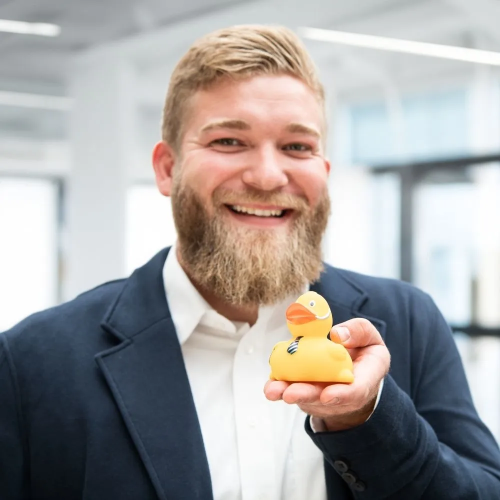 Quietsche-Ente Business, multicolour – Bild 2