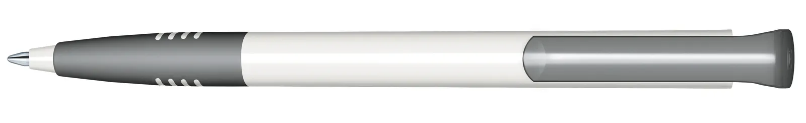 Super Hit Polished Basic SG Druckkugelschreiber, Weiß - Cool Gray 9 – Bild 3