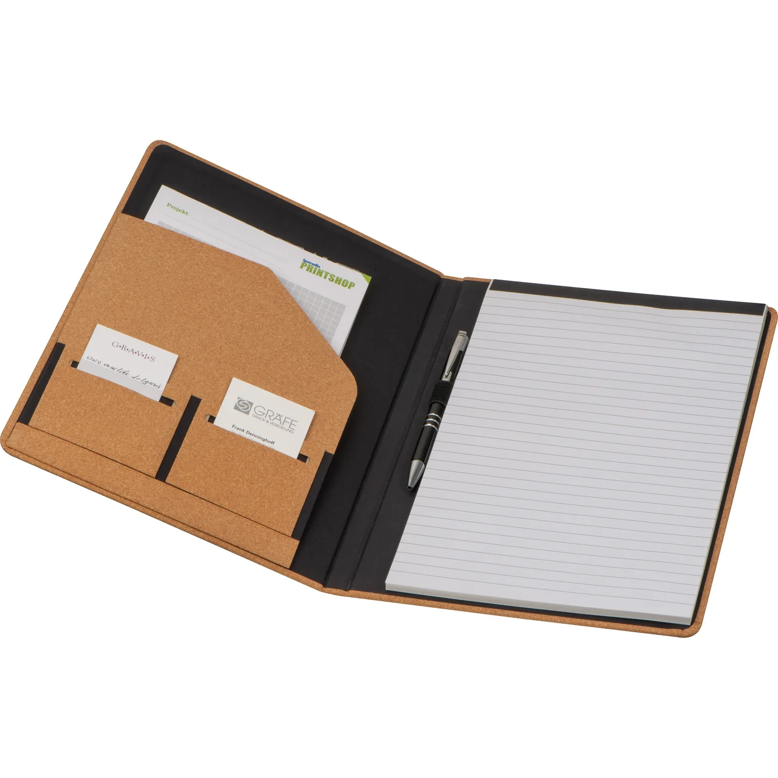 A4 Schreibmappe Syracuse, beige – Bild 2
