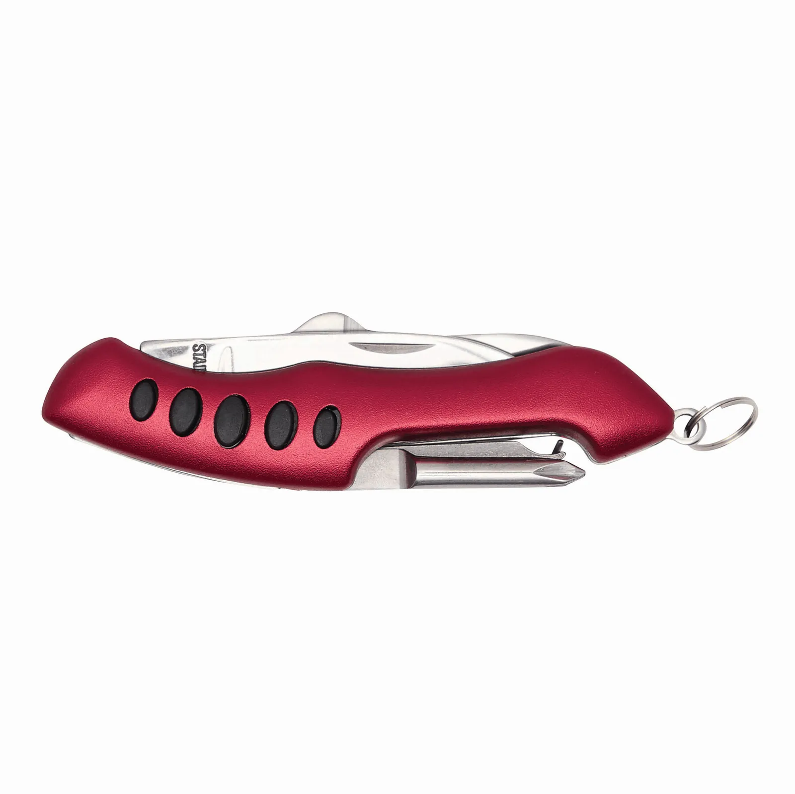 SMALL R. - Taschenmesser rot, silber, rot, silber – Bild 3