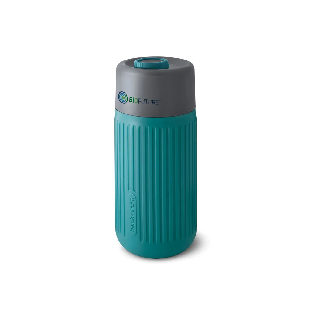 Black+Blum Glas-Reisebecher 340ml, turkis – Bild 4
