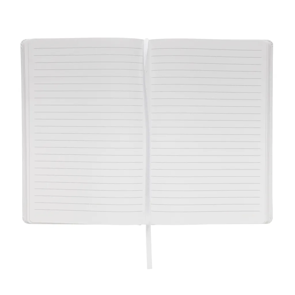 A5 Impact Steinpaper Hardcover Notizbuch, weiß – Bild 2
