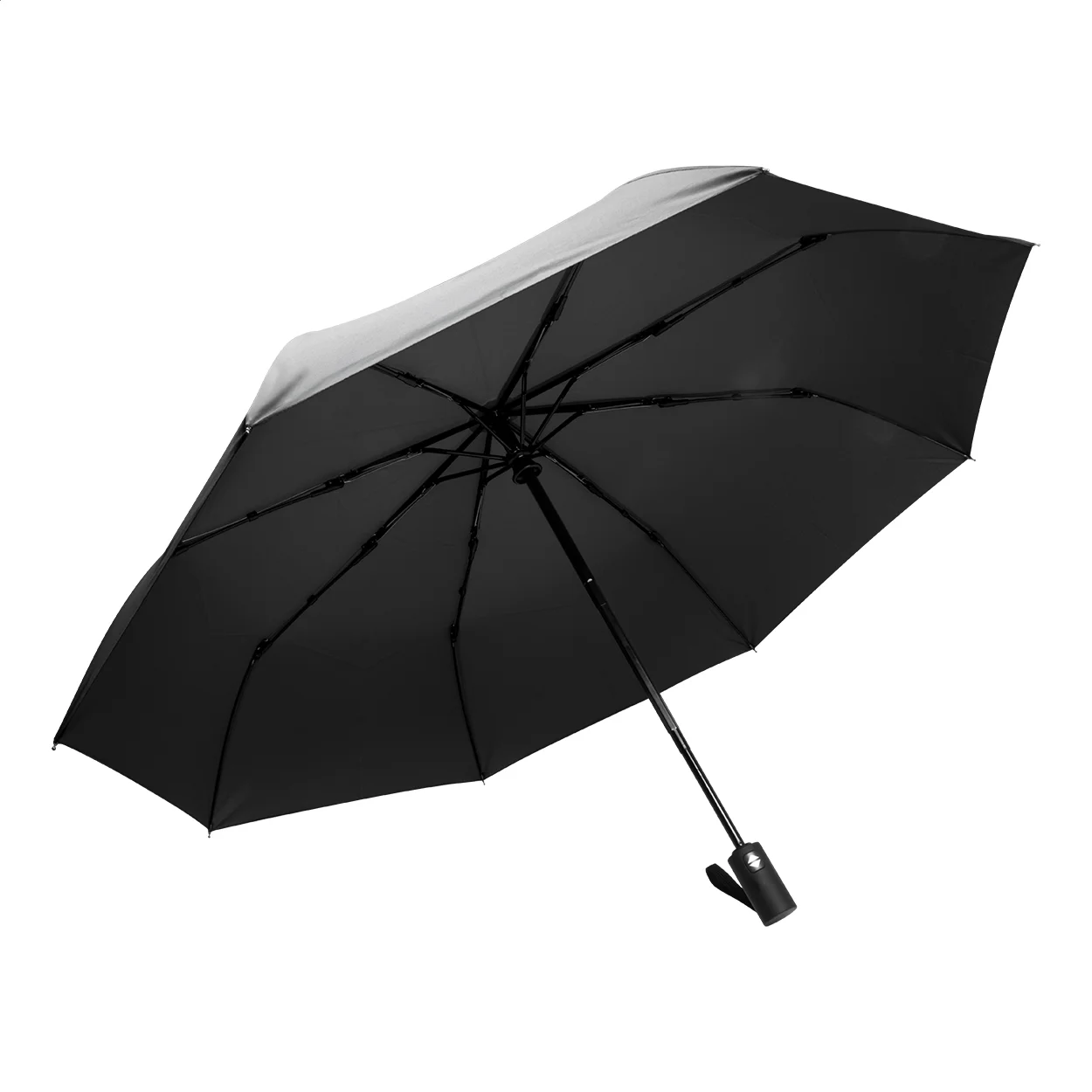 RPET Taschenschirm Floccus, schwarz – Bild 2