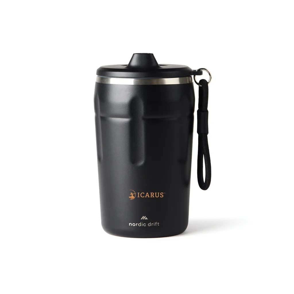 Nordic Drift Trail verschließbarer RCS Mug 350ml, schwarz – Bild 5