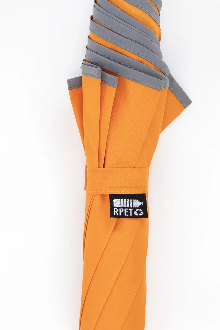 RPET-Regenschirm Thunder Max, orange – Bild 4