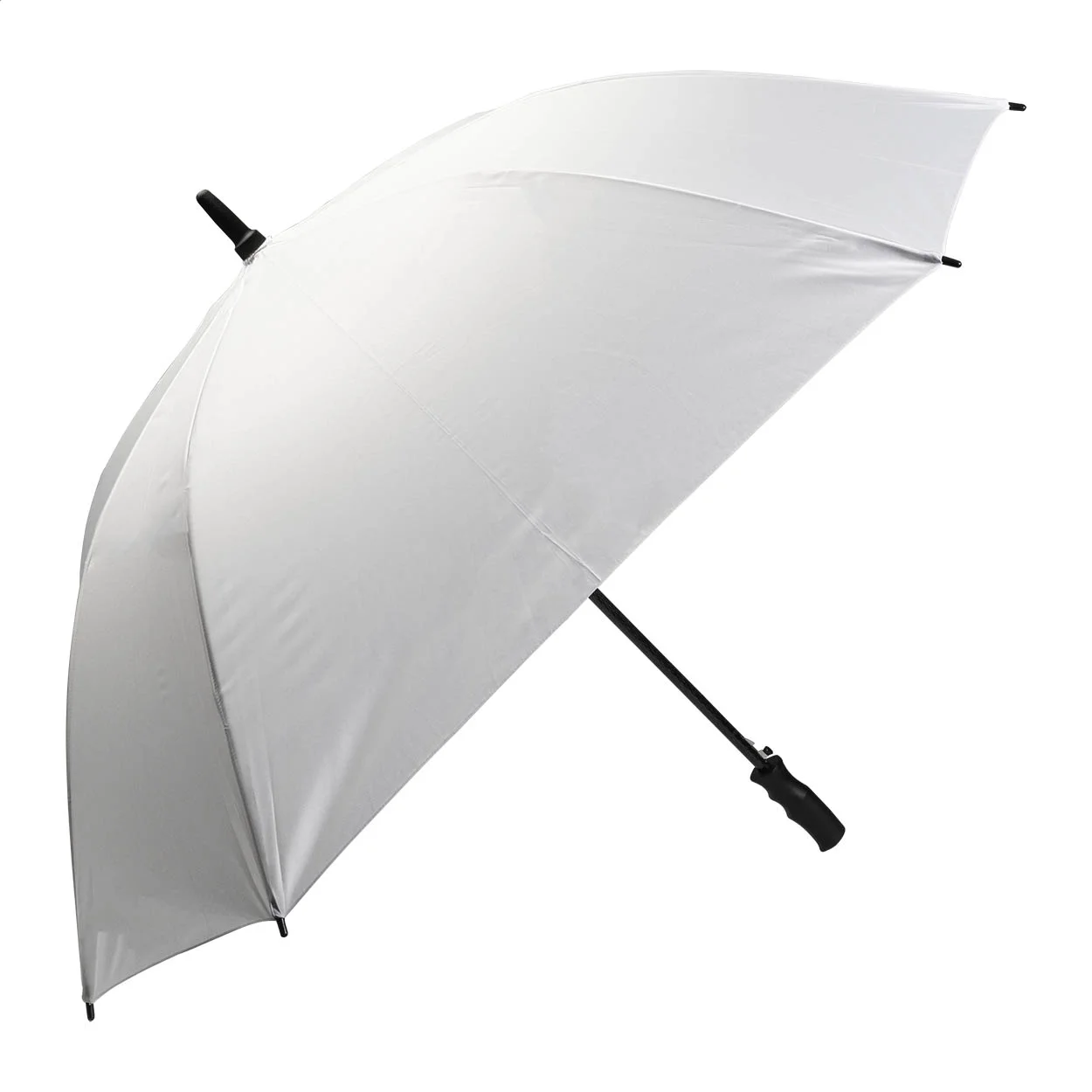 Quadratischer RPET Regenschrim Quadstorm, weiß – Bild 2