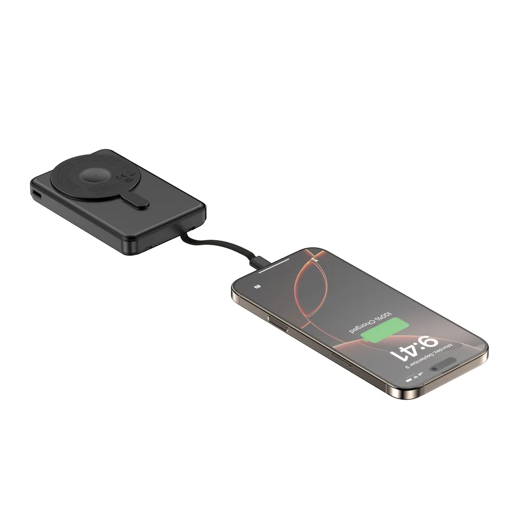 Urban Vitamin Delano 5-in-1 10.000mAh 20W PD magn. Powerbank, schwarz – Bild 12