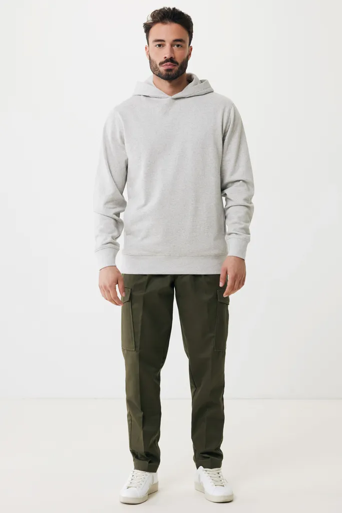 IQONIQ Yengo Hoodie mit Seitentaschen aus rec. Baumwolle, light heather grey – Bild 5