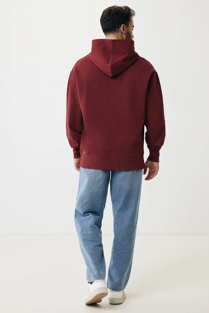 IQONIQ Yoho Relax-Hoodie aus recycelter Baumwolle, burgunderrot – Bild 6