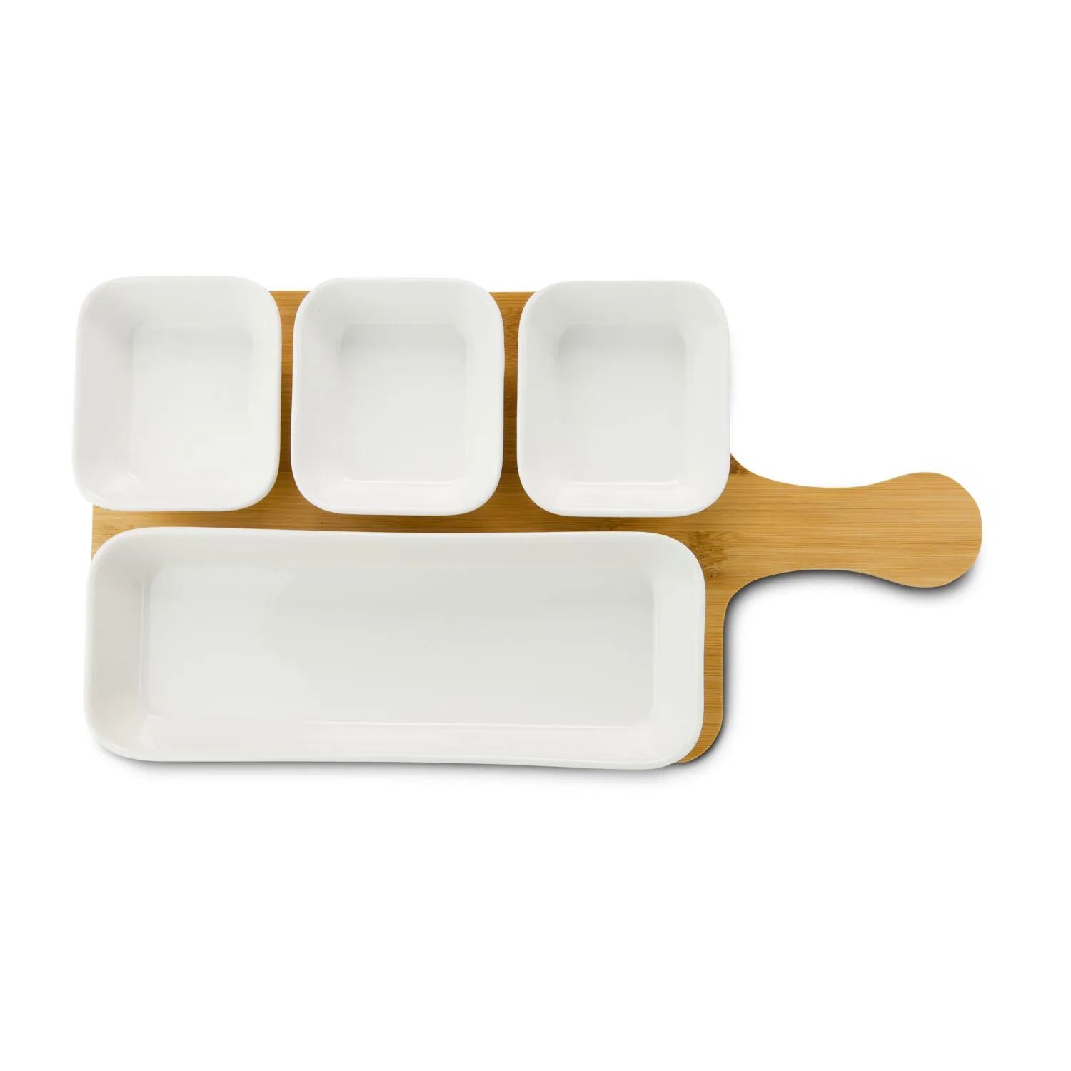ROMINOX® Servierschalen // Quattro Bamboo, weiß – Bild 2