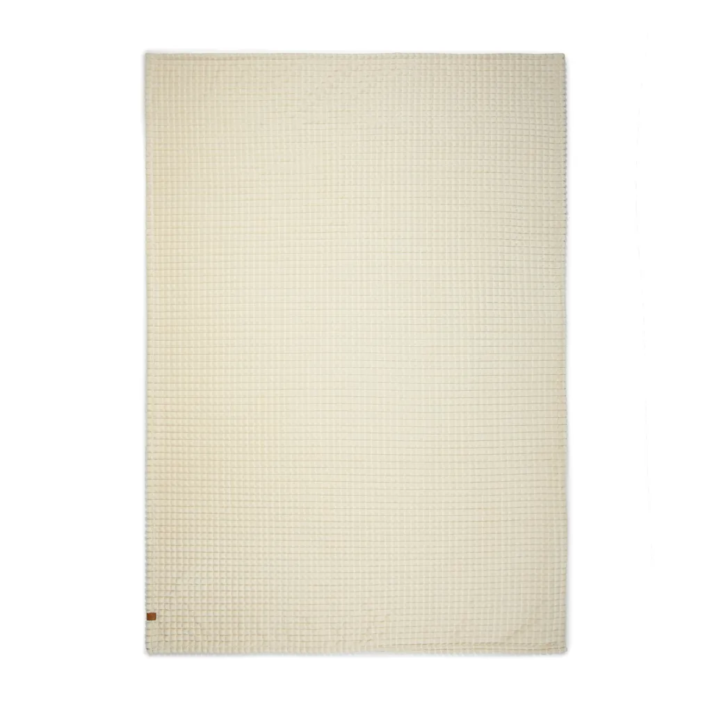 VINGA Branson Decke aus GRS recyceltem PET, beige – Bild 3