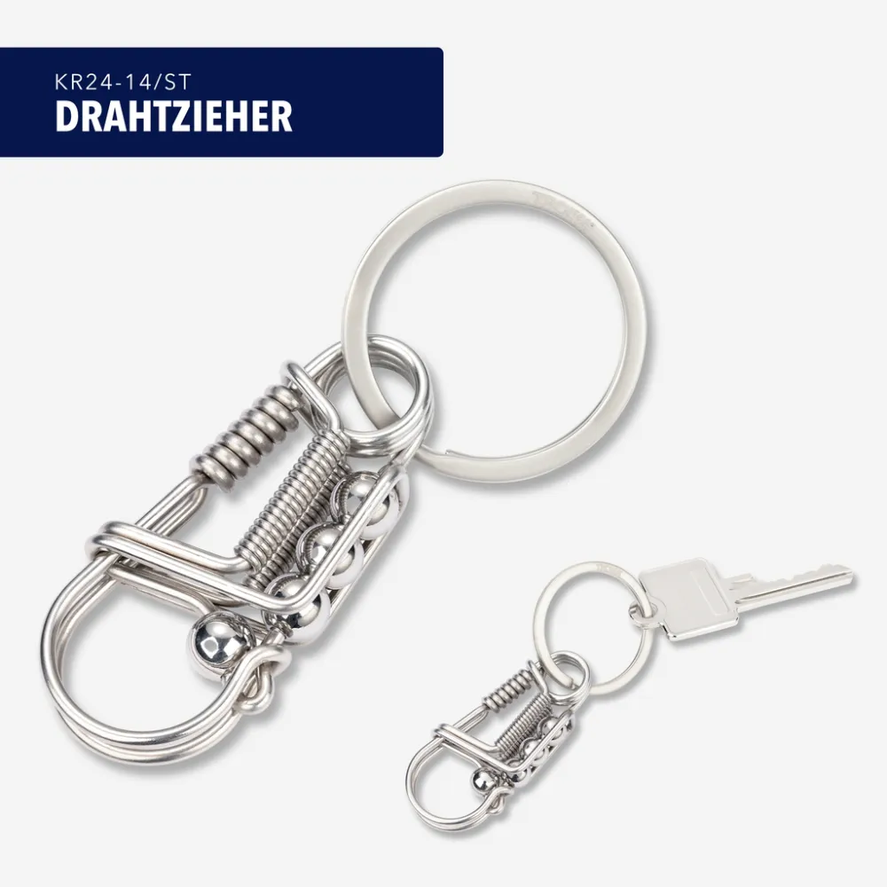 Schlüsselanhänger DRAHTZIEHER, silberfarben – Bild 4