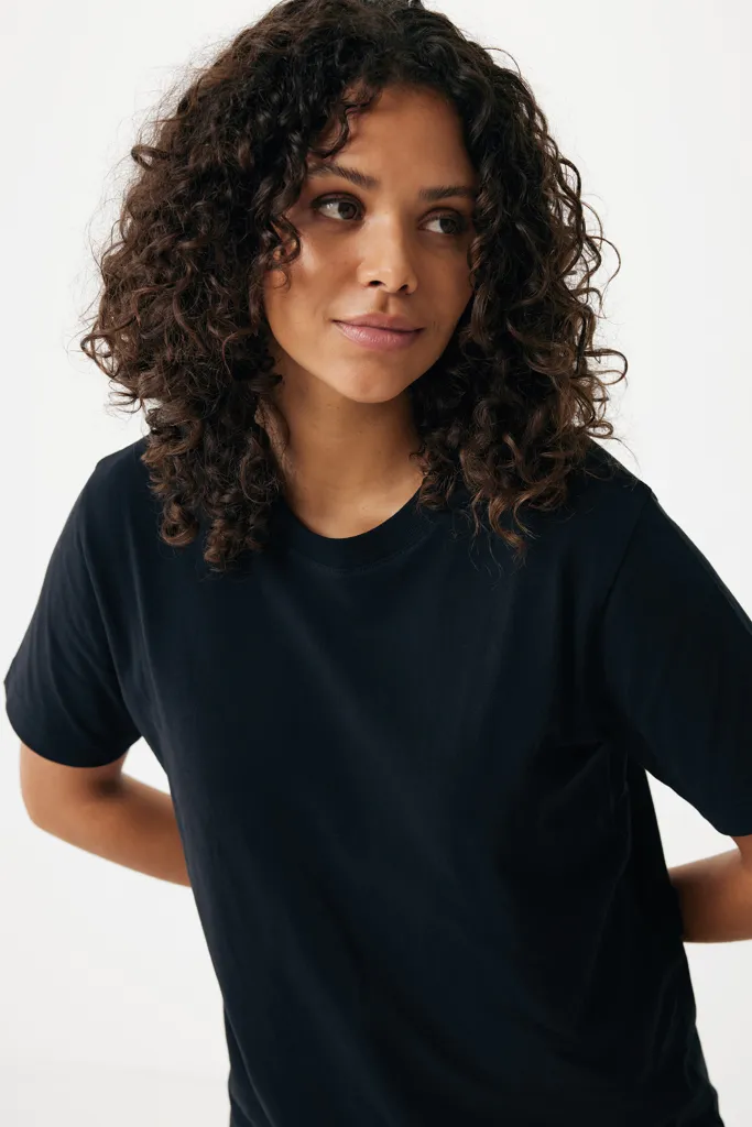 IQONIQ Kakadu relaxed T-Shirt aus recycelter Baumwolle, schwarz – Bild 7