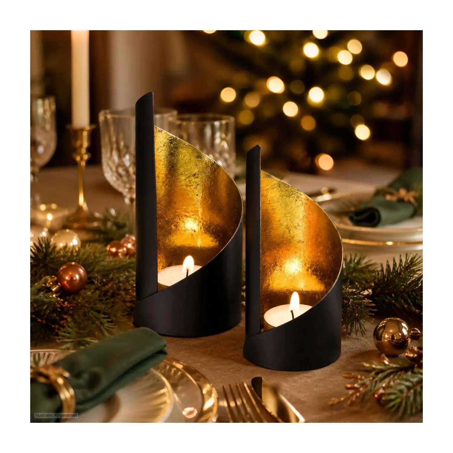 Wellness-Geschenkset: Adventstraum, gold – Bild 20