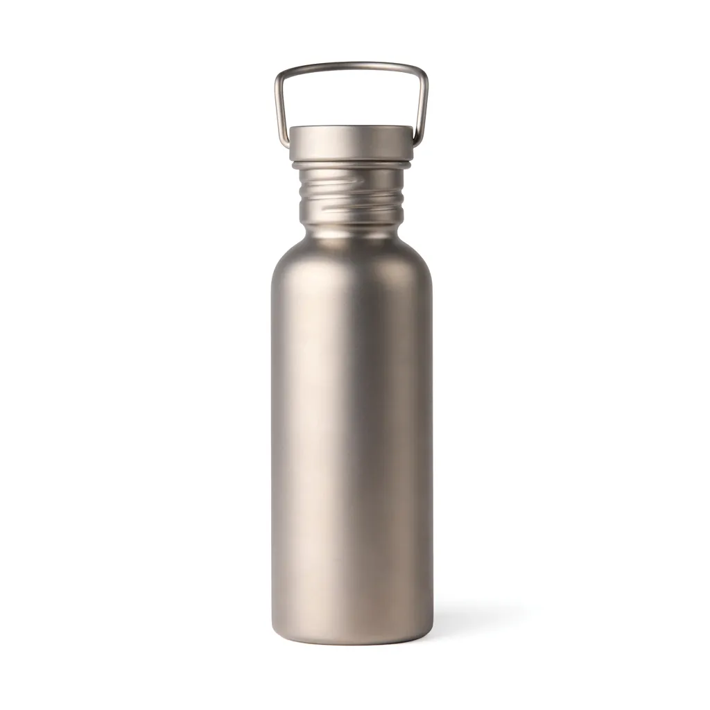 Nordic Drift Trail Ultraleichte Titan-Wasserflasche 600ml, silber – Bild 2