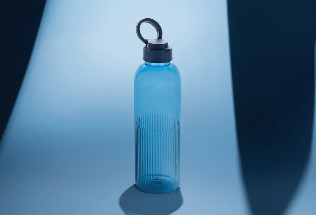 Ripple RCS rPET auslaufsichere Wasserflasche, 750ml, navy blau – Bild 6