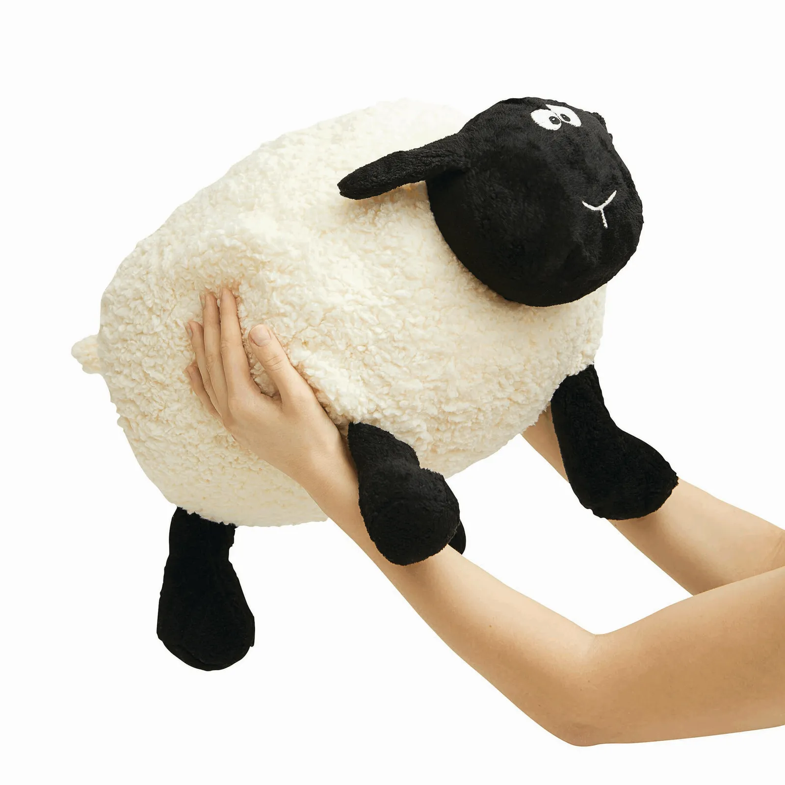 SAMIRA - Großes Plüsch-Schaf schwarz, weiß, schwarz, weiß – Bild 4