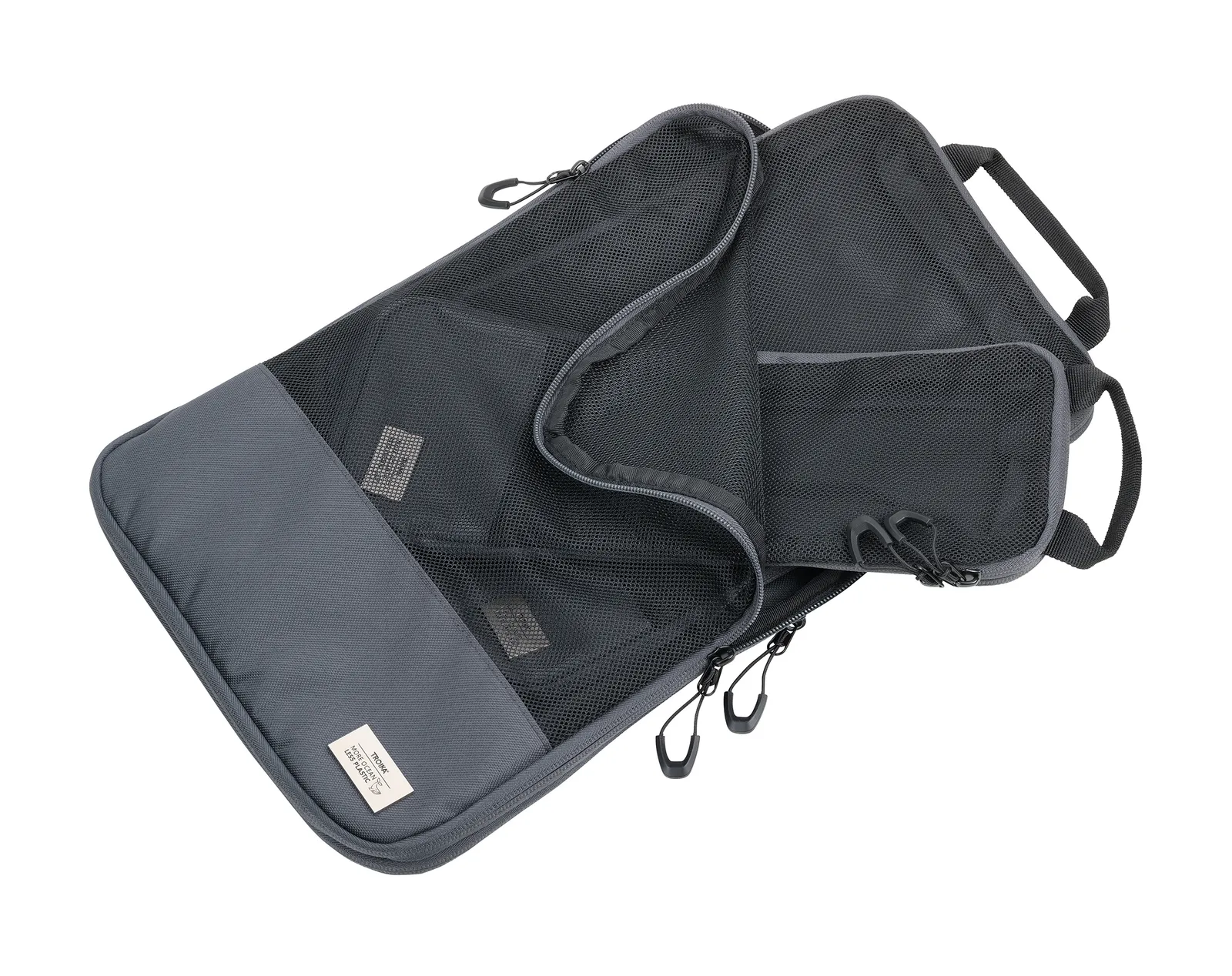 Reise-Kompressionstaschen Set BLUE CYCLE PACKING CUBES, dunkelgrau – Bild 2