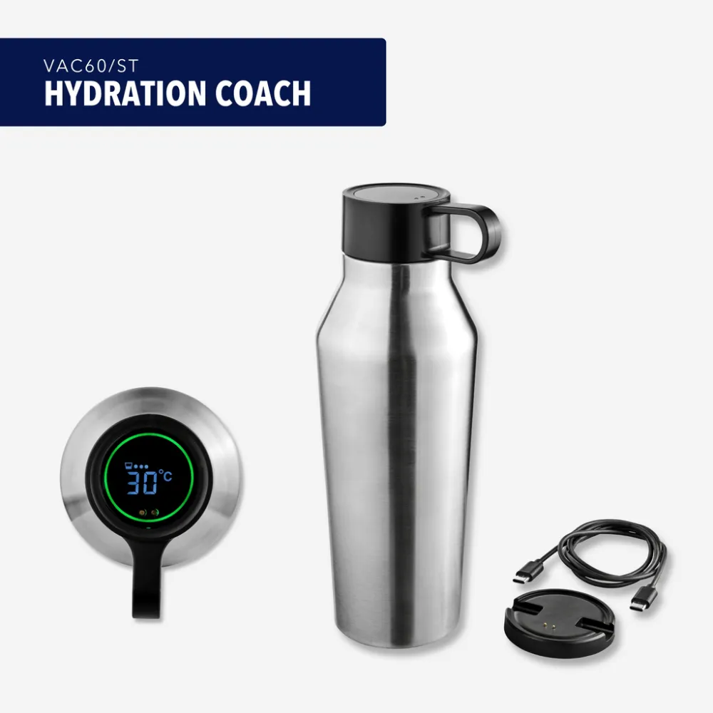 Smarte Thermoflasche HYDRATION COACH silberfarben, silberfarben – Bild 9