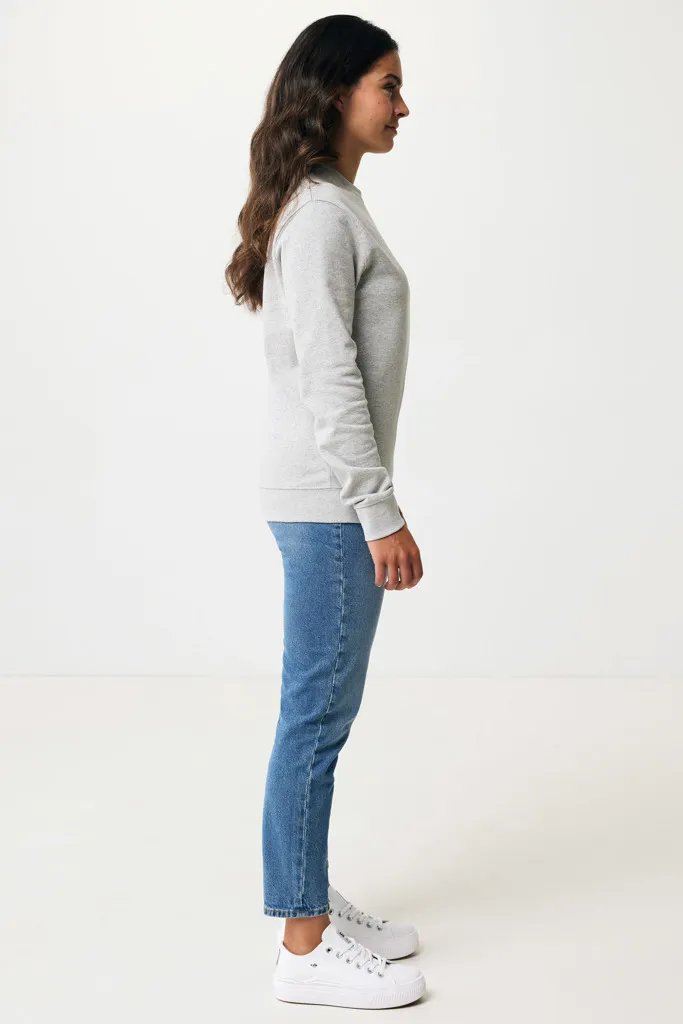IQONIQ Denali ungefärbt. Rundhals-Sweater aus recycelter BW, heather grey – Bild 7