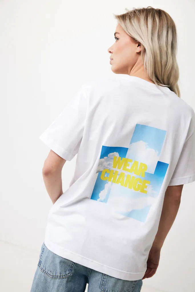 IQONIQ Kakadu relaxed T-Shirt aus recycelter Baumwolle, ivory white – Bild 4