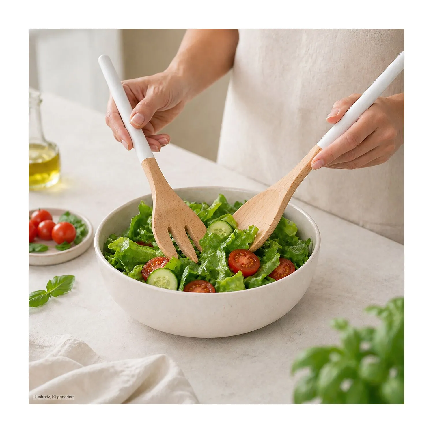ROMINOX® Salatbesteck // Moreno, braun – Bild 3