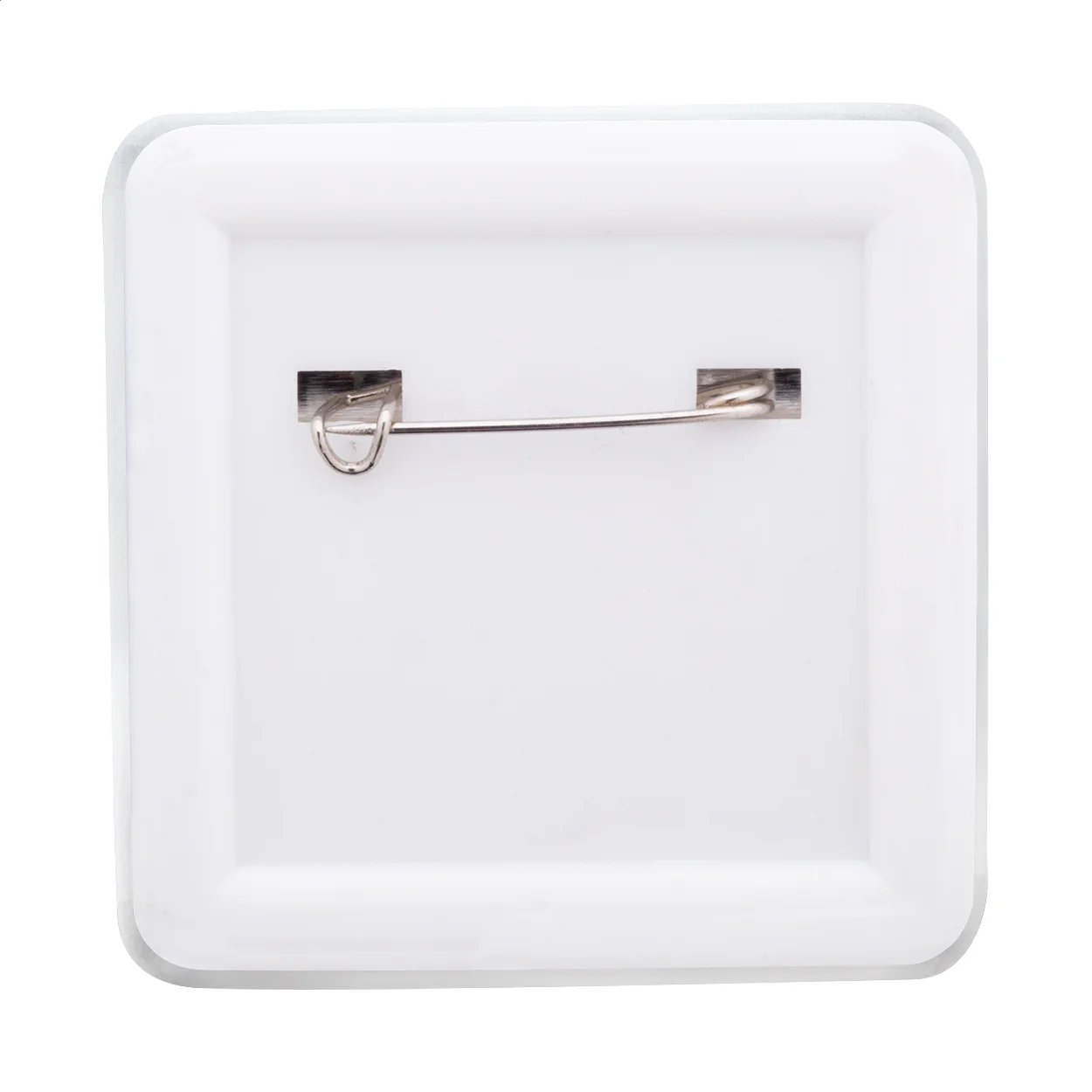 Ansteckbutton SquareBadge Maxi, weiß – Bild 2