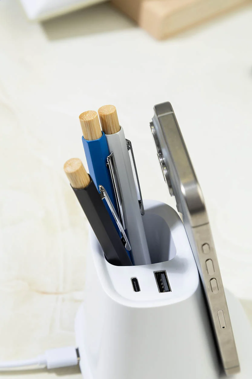 RABS Multifunktionaler Stifteköcher Powerdesk, weiß – Bild 5