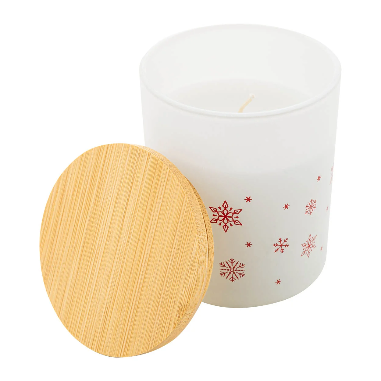 Weihnachtskerze Jouluz, Vanille, weiß – Bild 2