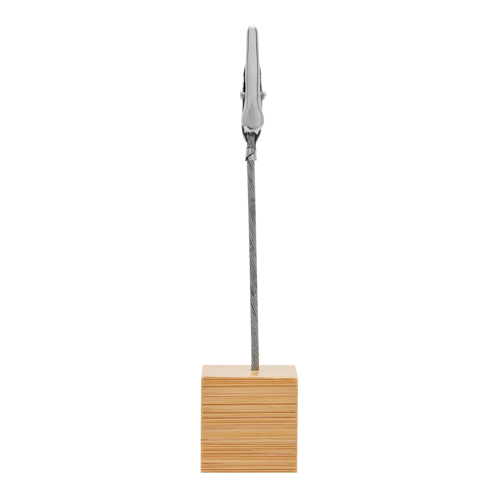 CUBE - Memohalter braun, silber, braun, silber – Bild 2