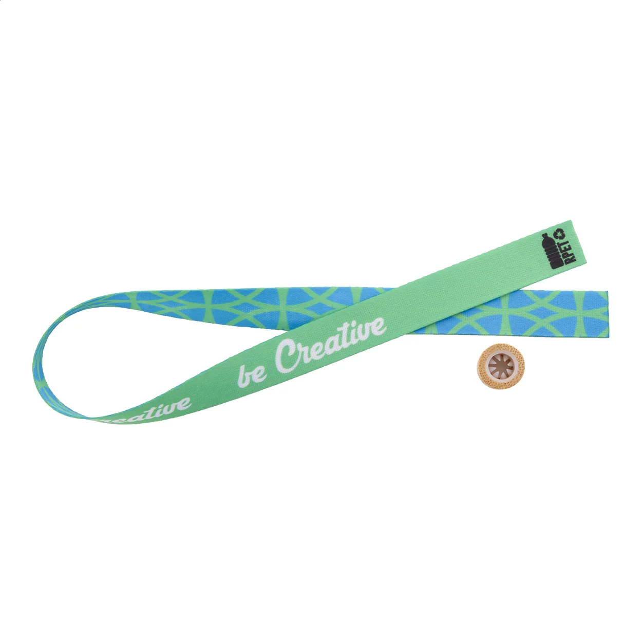 Individuelles RPET Festival-Armband SuboWrist Eco, natur – Bild 12