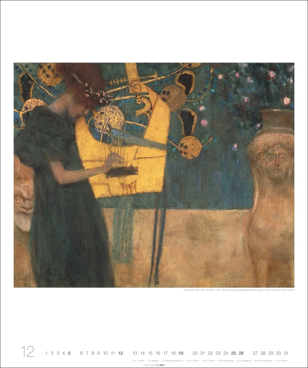 Gustav Klimt Edition Wandkalender 2027 – Bild 13