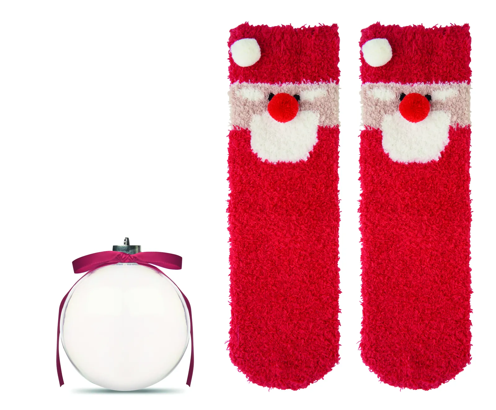SNUG M Weihnachtsbaumkugel mit Socken, Rot – Bild 3