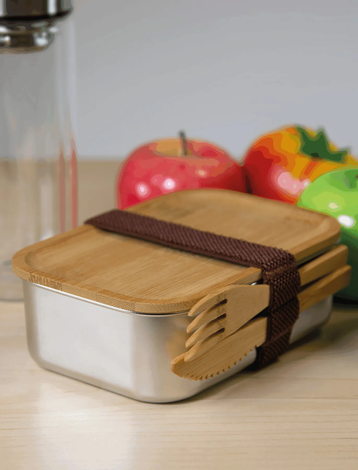 MECOZI TASTE - Lunchbox braun, silber, braun, silber – Bild 9