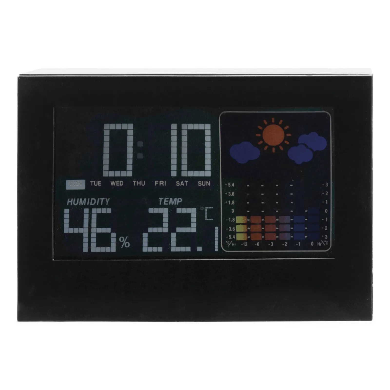 COLOUR - Tischuhr schwarz, schwarz – Bild 3
