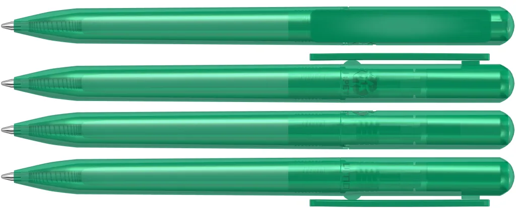 RECYCLED PET PEN CHANGE transparent Drehkugelschreiber petrol, petrol – Bild 2