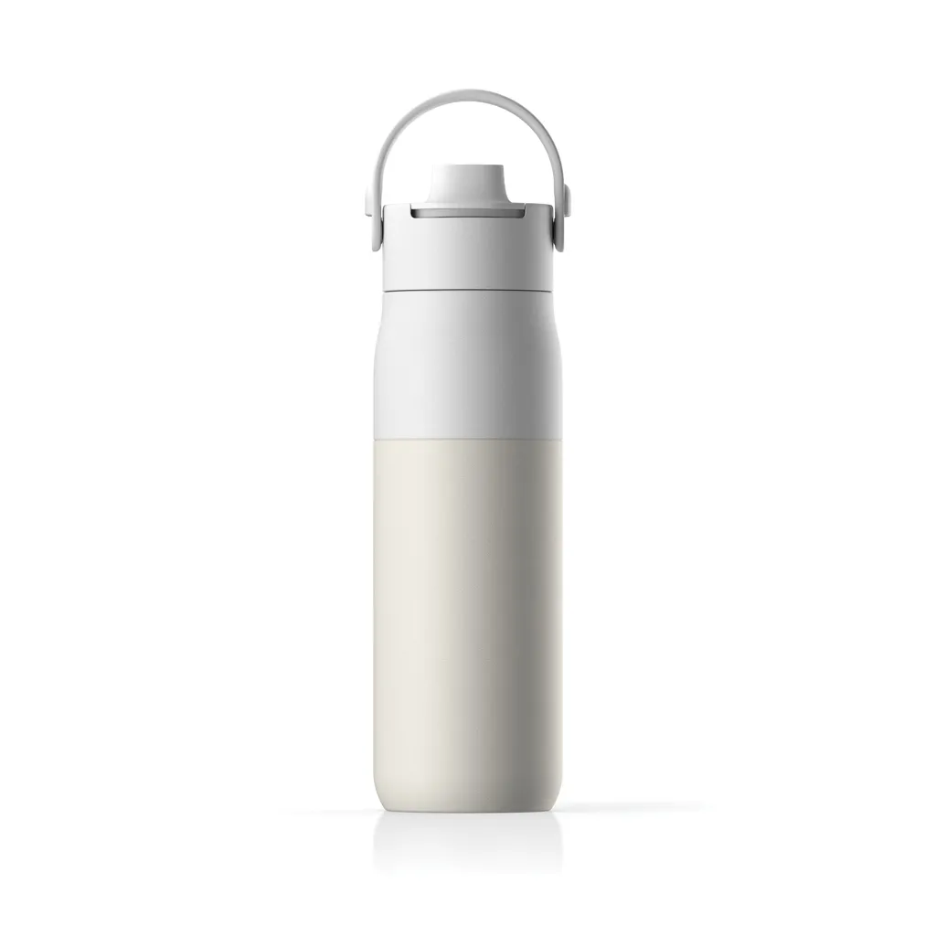 BRITA LARQ Essential Wasserflasche 680ml, weiß – Bild 3