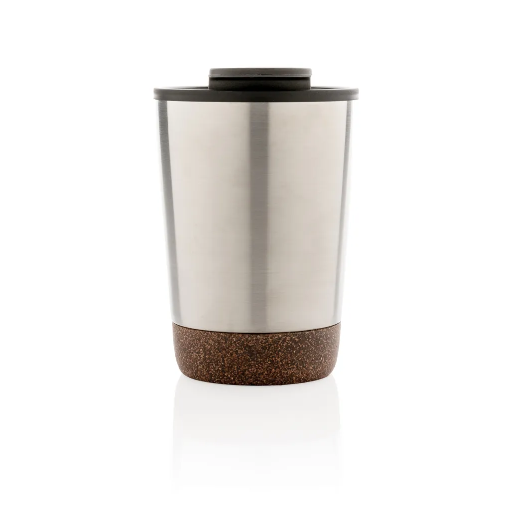 RCS recycelter Edelstahl-Kaffeebecher mit Kork, silber – Bild 2