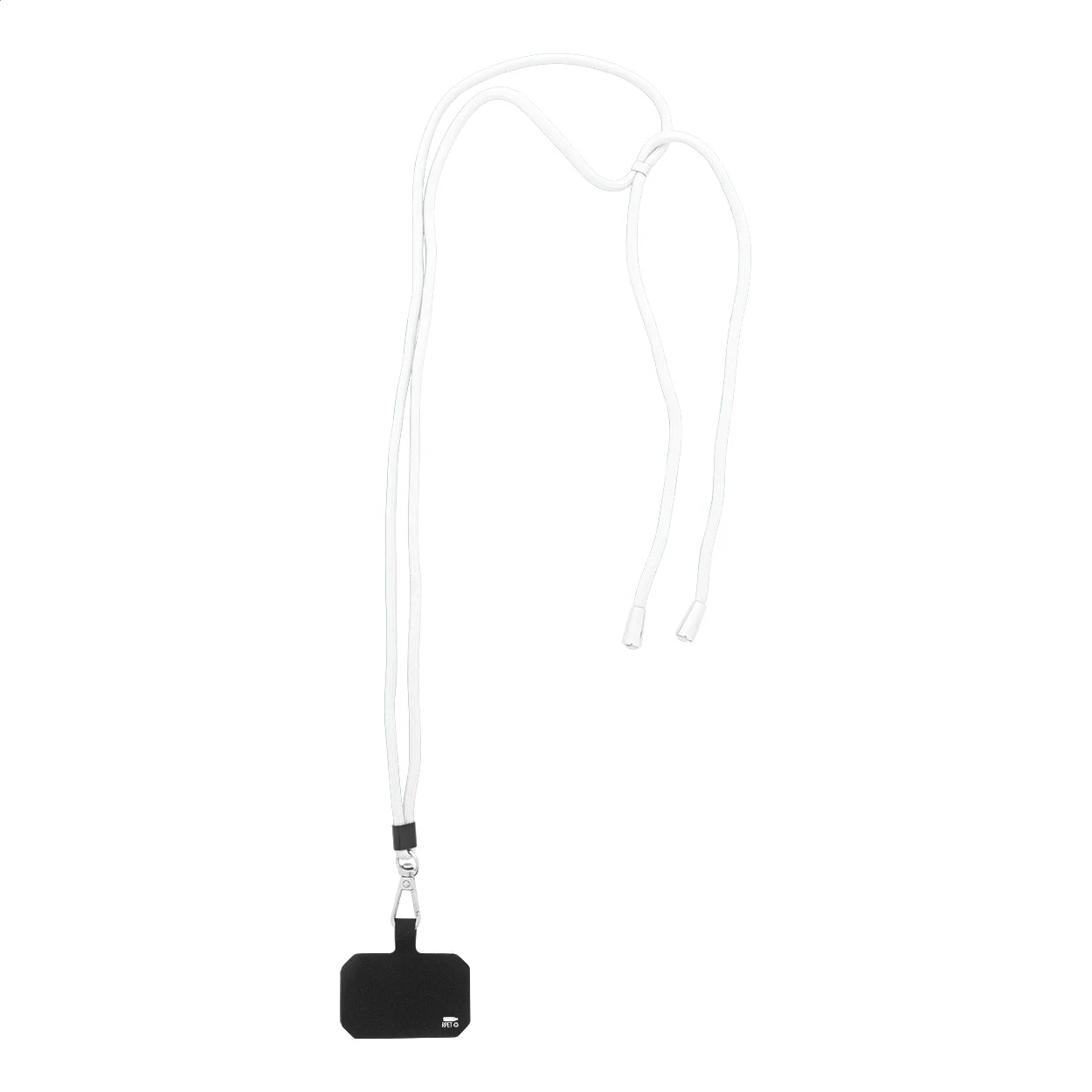 RPET-Handyhalter-Lanyard Corphon, weiß – Bild 2
