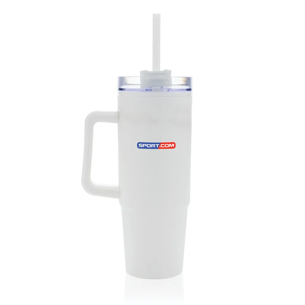 Tana Becher aus RCS recyceltem Kunststoff mit Griff 750ml, weiß – Bild 2