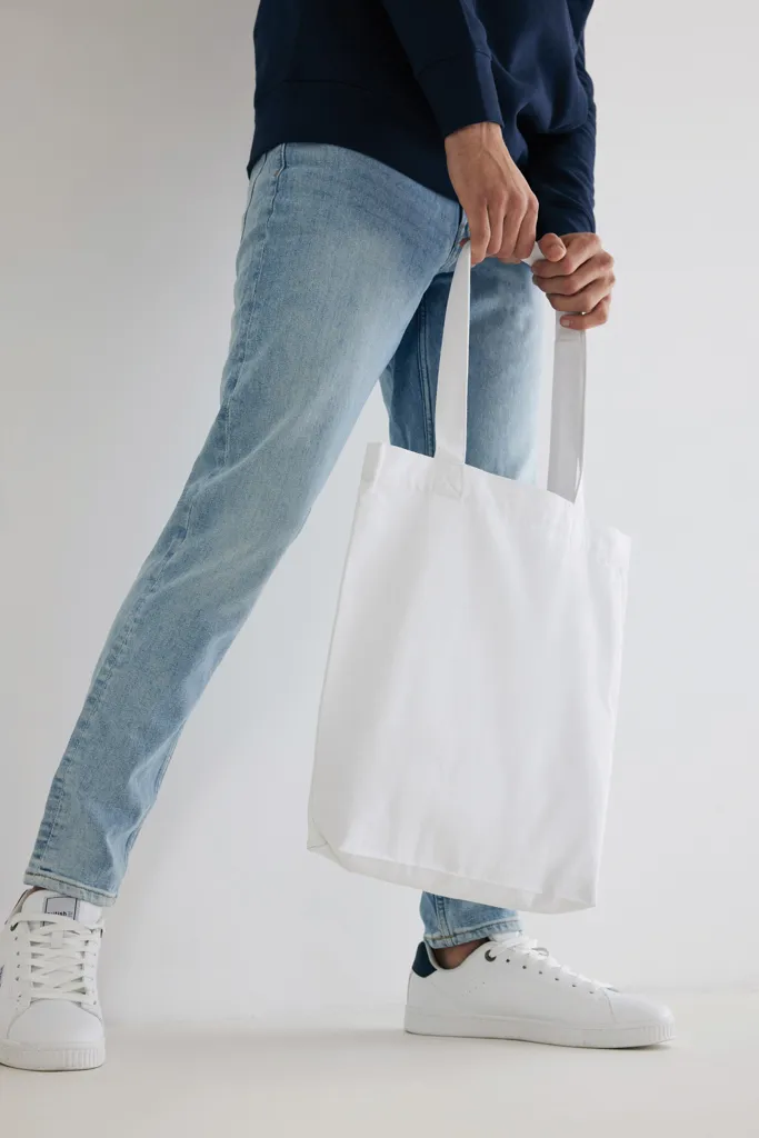 Impact AWARE™ recycelte Baumwolltasche 145gr mit Boden, weiß – Bild 5