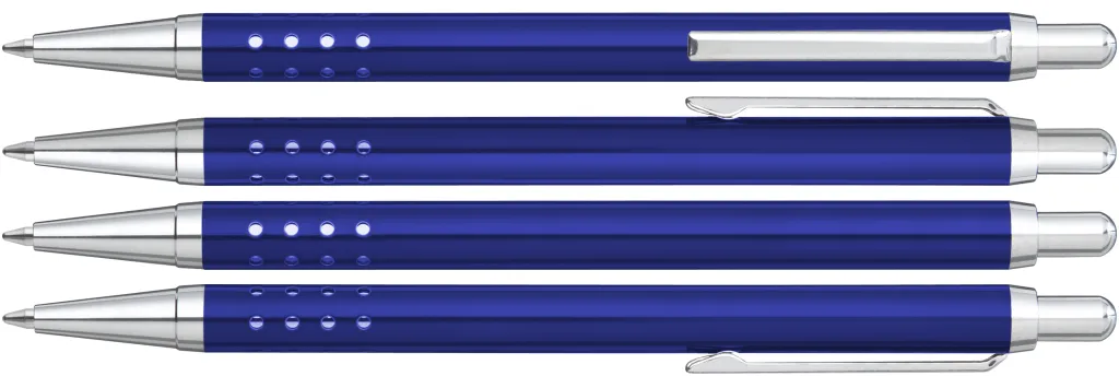 SLIMLINE Druckkugelschreiber blau, blau – Bild 2