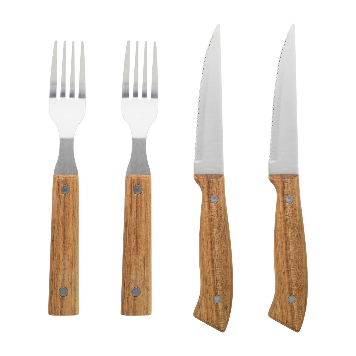 Steak-Besteckset Tomahawk, natur – Bild 3