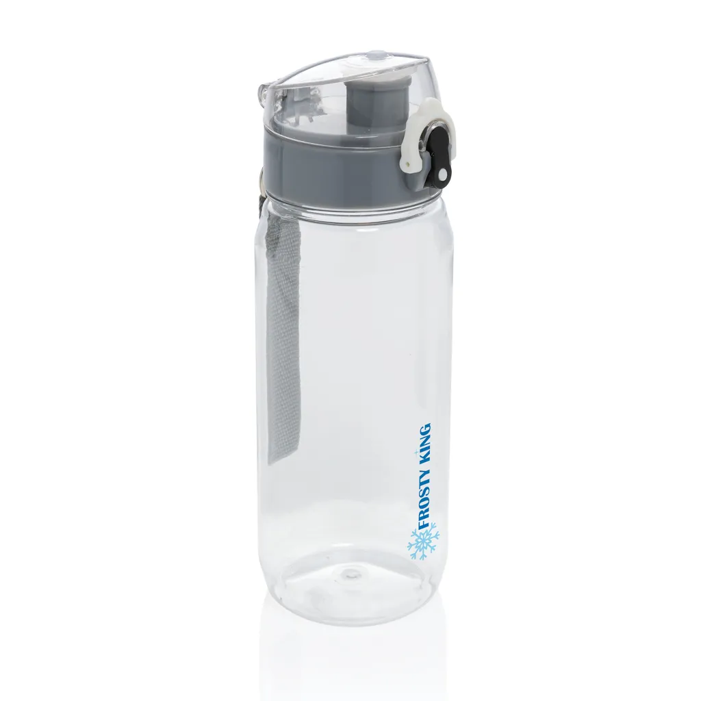 Yide RCS  rPET verschließbare Wasserflasche 600ml, transparent – Bild 4