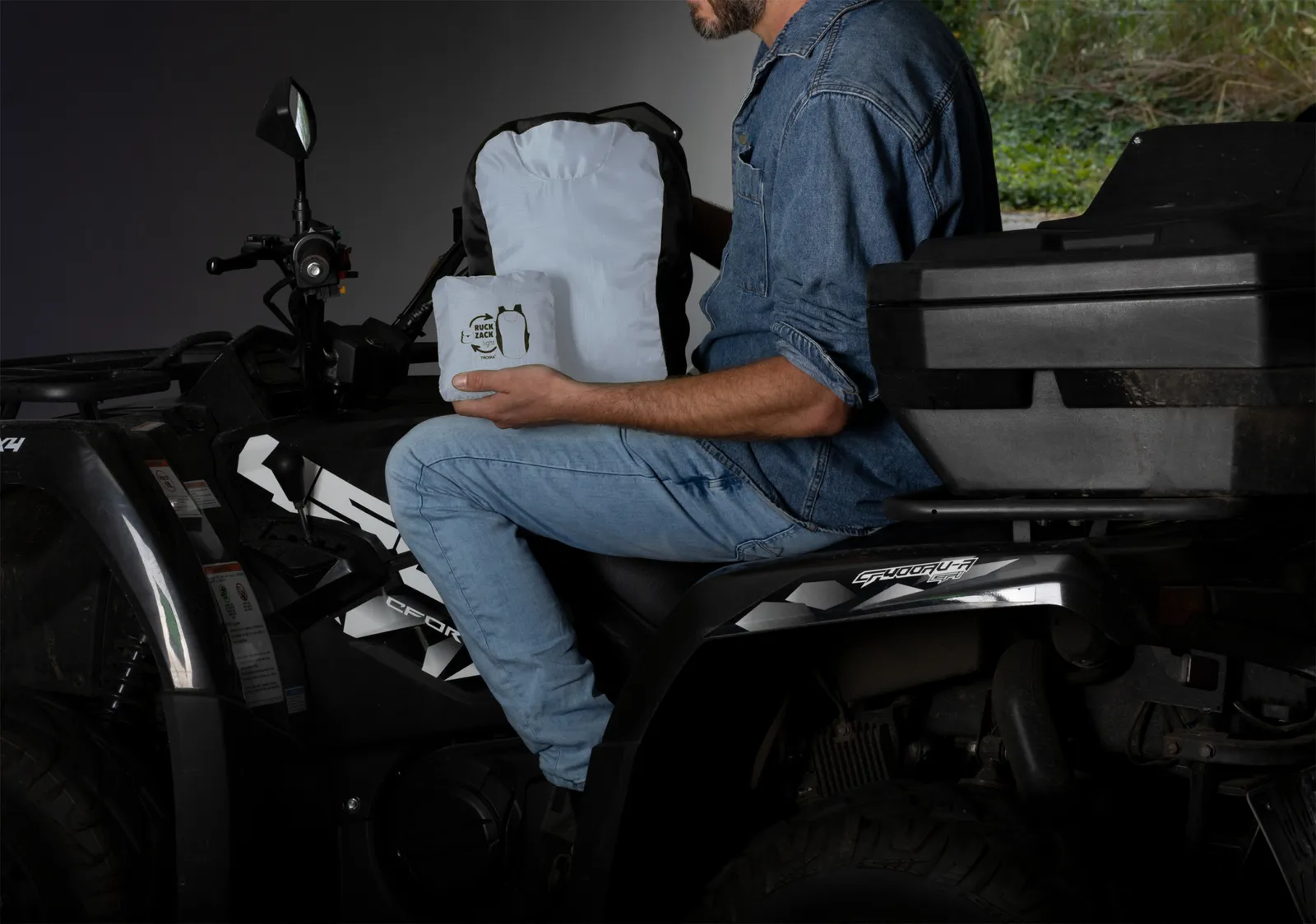 Rucksack RUCKZACK grau/schwarz, grau/schwarz – Bild 5