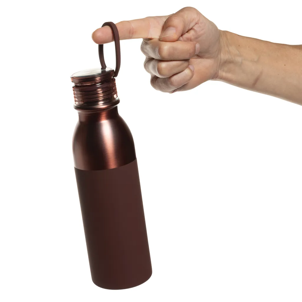 Duoloop einwändige Trinkflasche aus RCS rec. Stahl 780ml, rot – Bild 5