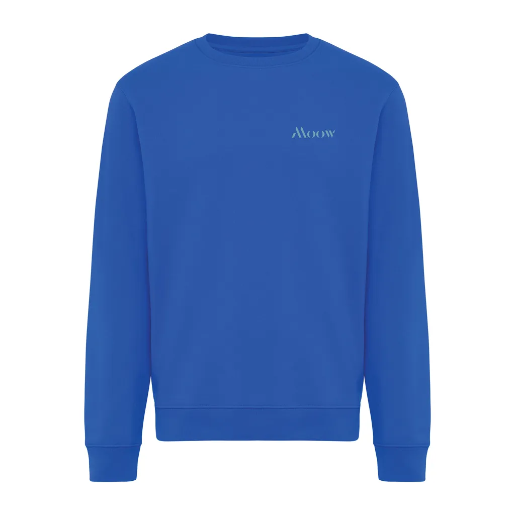 IQONIQ Torla Rundhals-Pullover aus recycelter Baumwolle, Königsblau – Bild 4