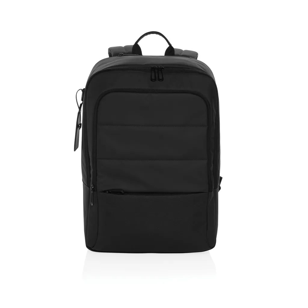 Armond AWARE™ RPET 15.6" Deluxe Laptop-Rucksack, schwarz – Bild 2