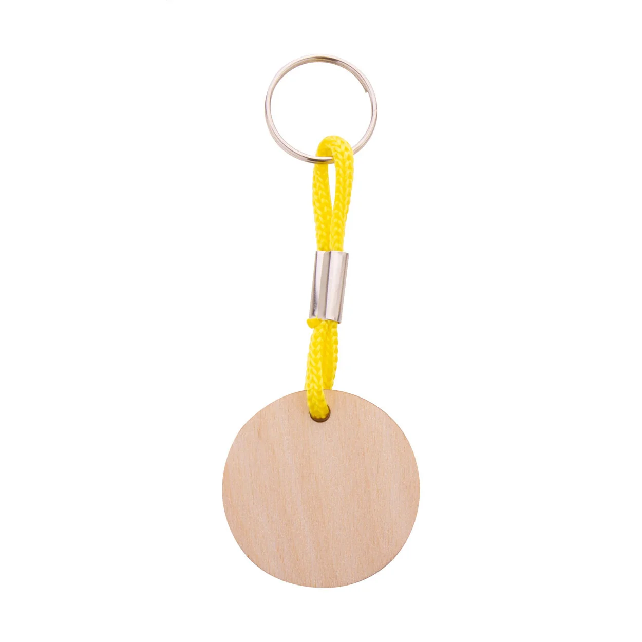 Individueller Schlüsselanhänger Woody Plus A, gelb, natur – Bild 2